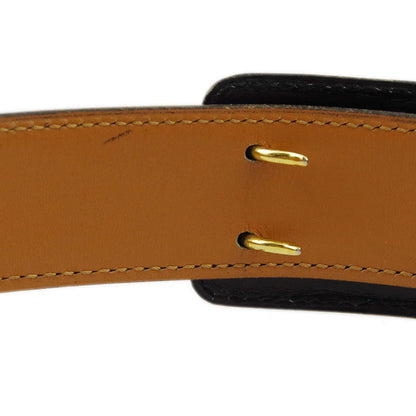 Hermes 1981 Horse Carriage Belt Black #70 Small Good