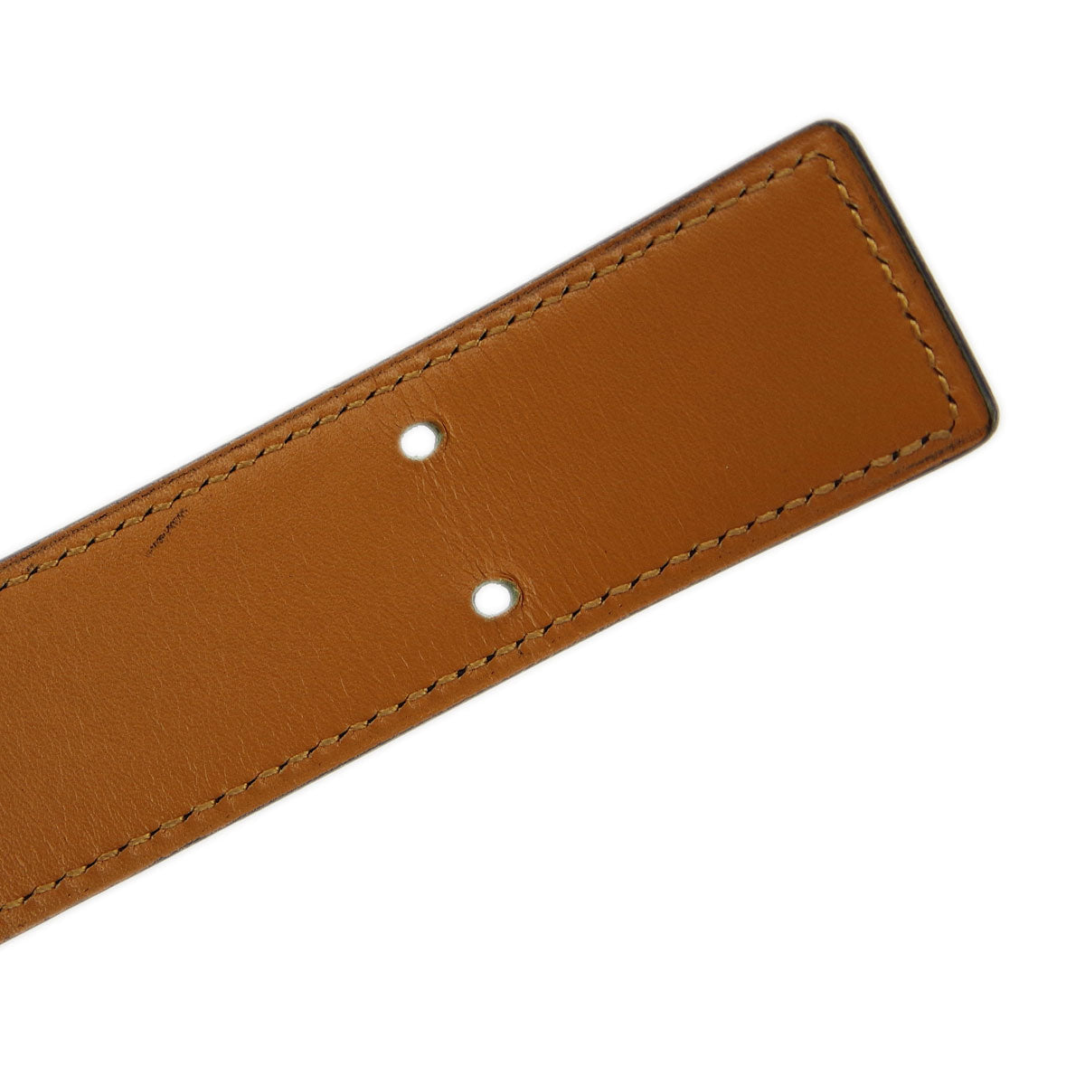HERMES ヴィンテージ 希少ベルト Unused ( Rank NS ) HERMÈS H Belt Etoupe (18) Black (89