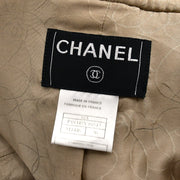 Chanel Collarless Jacket Brown 01A #36