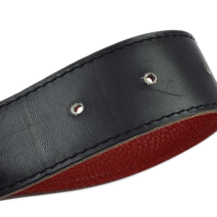 Hermes 2001 Red Courchevel Constance Reversible Belt #74R Small Good