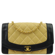 Chanel 1991-1994 Lambskin Medium Diana Shoulder Bag