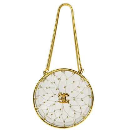 Chanel Clear Beaded Round Party Handbag