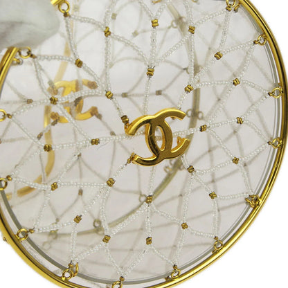 Chanel Clear Beaded Round Party Handbag