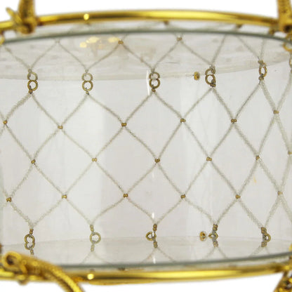 Chanel Clear Beaded Round Party Handbag