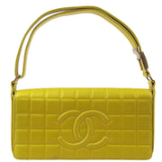 Chanel 2001-2003 Lambskin Choco Bar Shoulder Bag