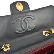 Chanel Black Lambskin Maxi Classic Flap Shoulder Bag