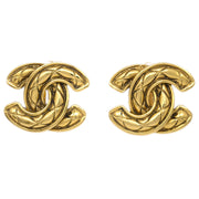 Chanel Gold CC Earrings Clip-On 2459