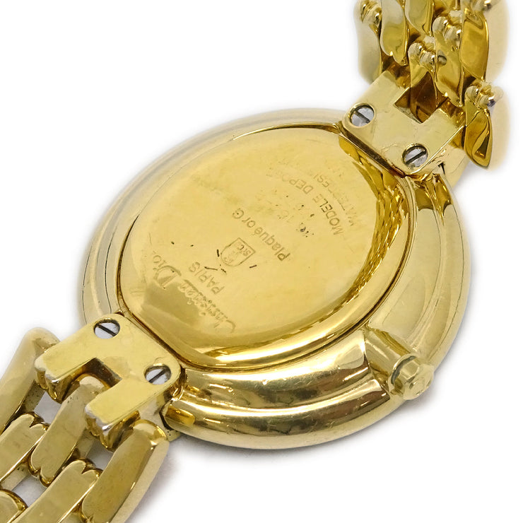 クリスチャンディオール ブラックムーンバギラ 腕時計 L46 154-2 ゴールド