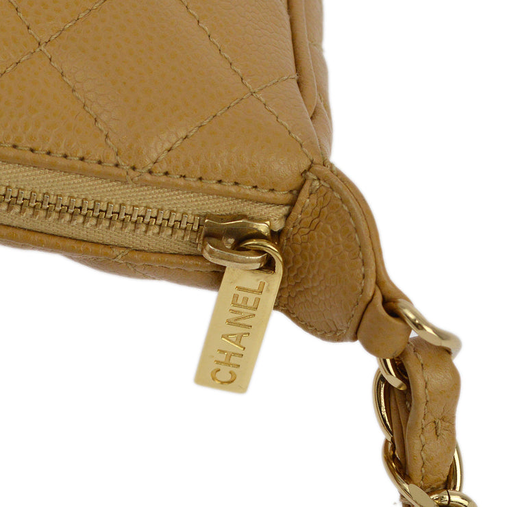 Chanel 2003-2004 Caviar Hobo Handbag
