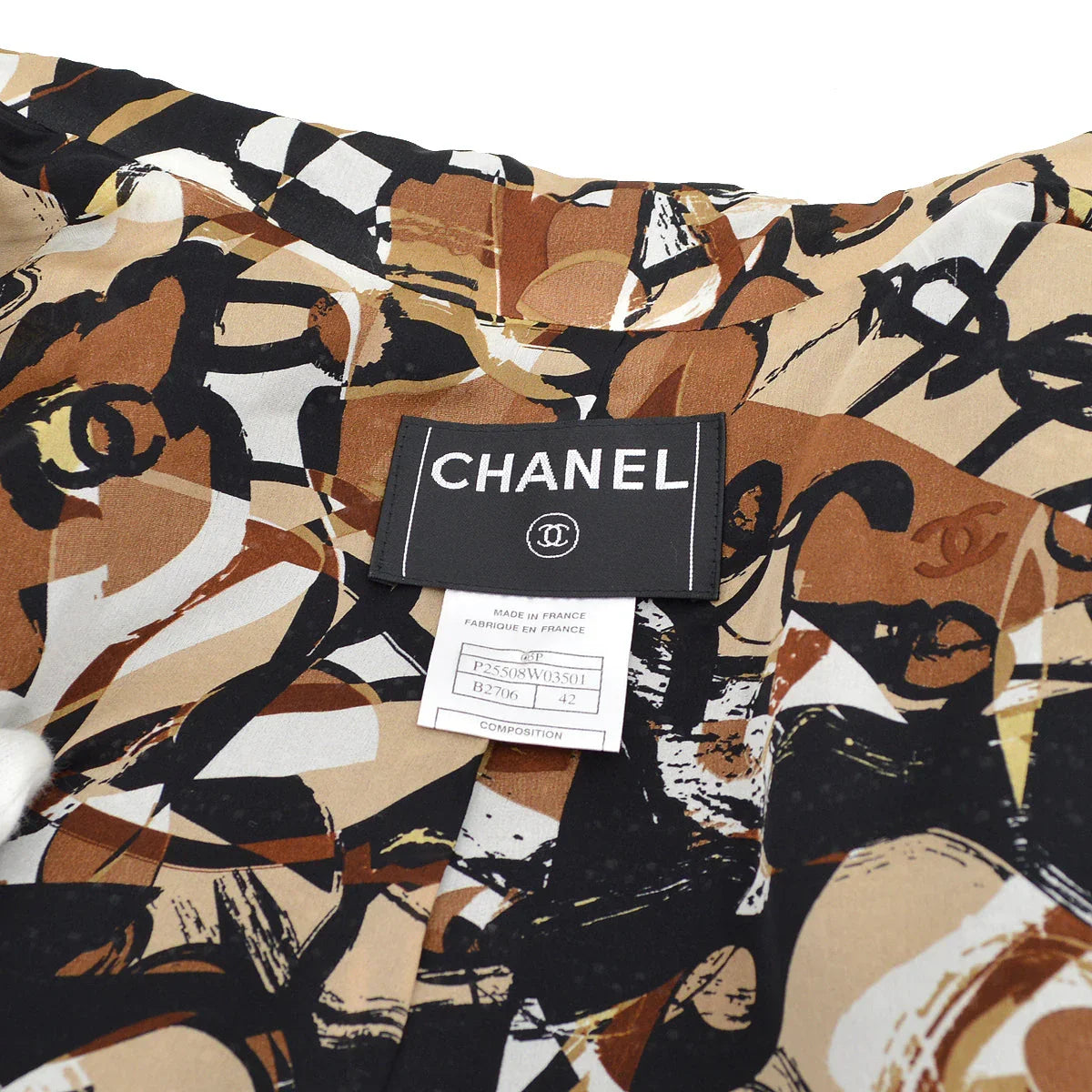 Chanel Spring 2005 Contrast Pattern Jacket #42