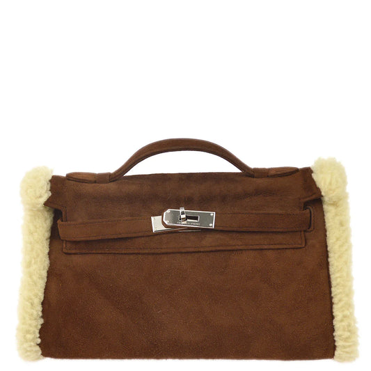 Hermes * 2007 Sheepskin Pochette Kelly