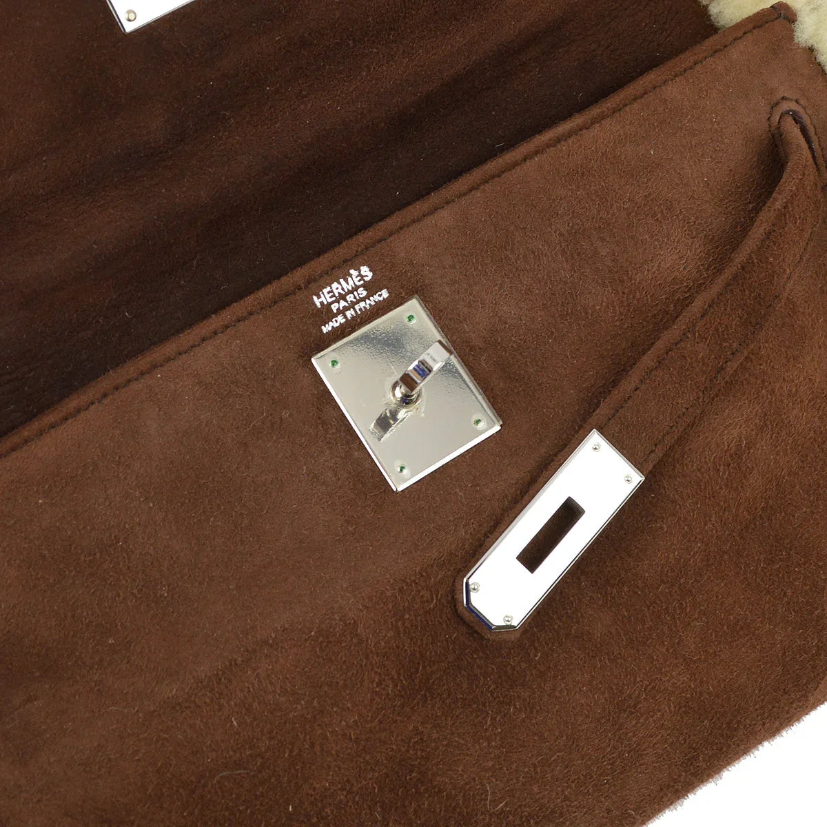 Hermes * 2007 Sheepskin Pochette Kelly