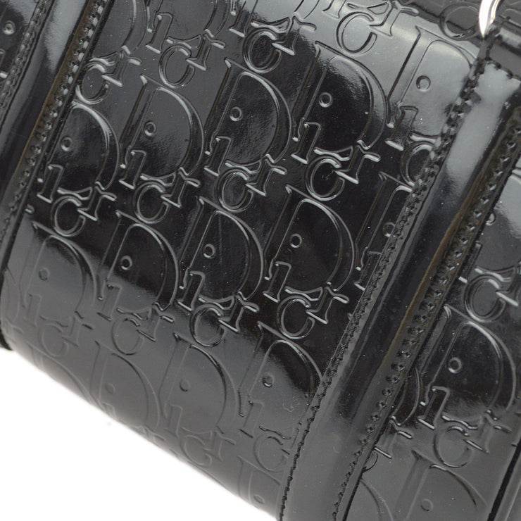 Christian Dior Black Patent Leather Trotter Handbag – AMORE 