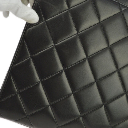 Chanel 1994-1996 Black Lambskin Briefcase Business Handbag