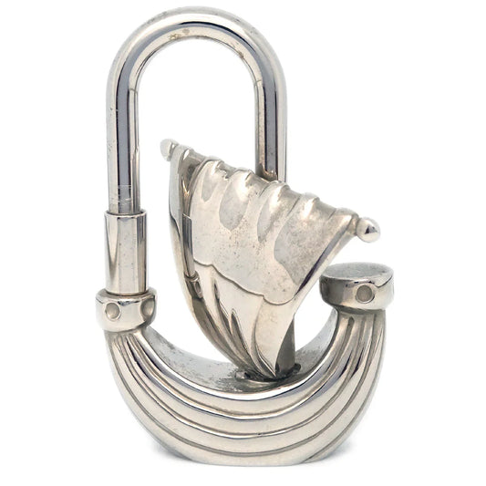 Hermes 2006 Limited Edition L' Air de Paris Yacht Cadena Silver Small Good