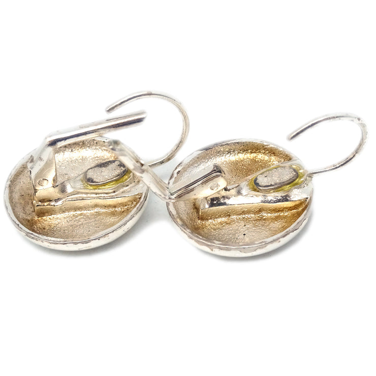 Chanel Silver Piercing Earrings 96A