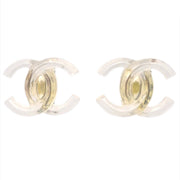 Chanel CC Earrings Clip-On Clear 02P
