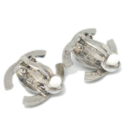 Chanel CC Turnlock Earrings Clip-On Silver Small 96P