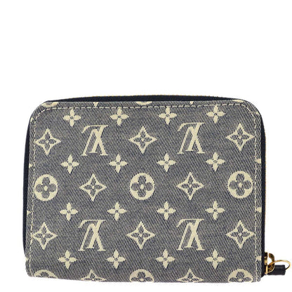 Louis Vuitton 2012 Navy Monogram Idylle Zippy Coin Purse Wallet M63004