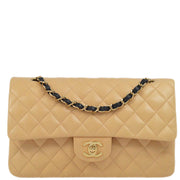 Chanel 2004-2005 Lambskin Medium Classic Double Flap Bag