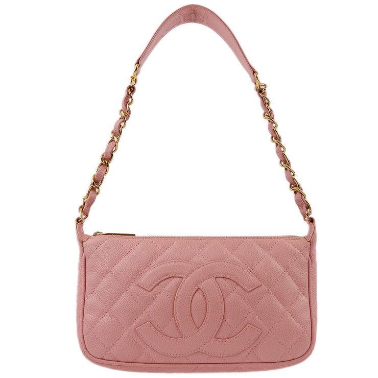 Chanel 2003-2004 Caviar Chain Handbag