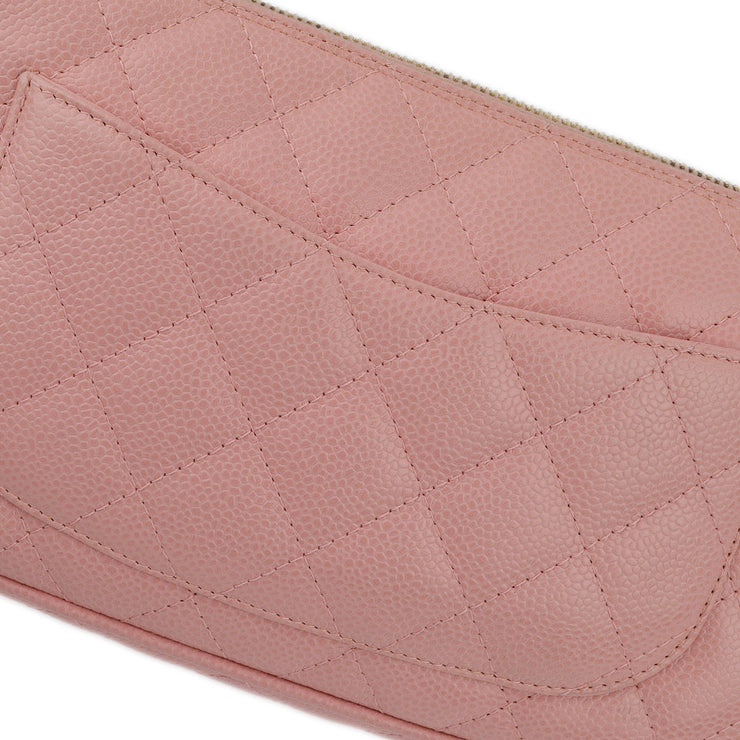 Chanel Pink Caviar Hobo Chain Handbag