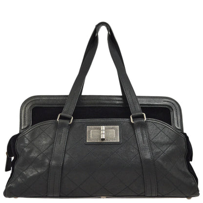 Chanel 2006-2008 Black Mademoiselle Lock Tote Bag