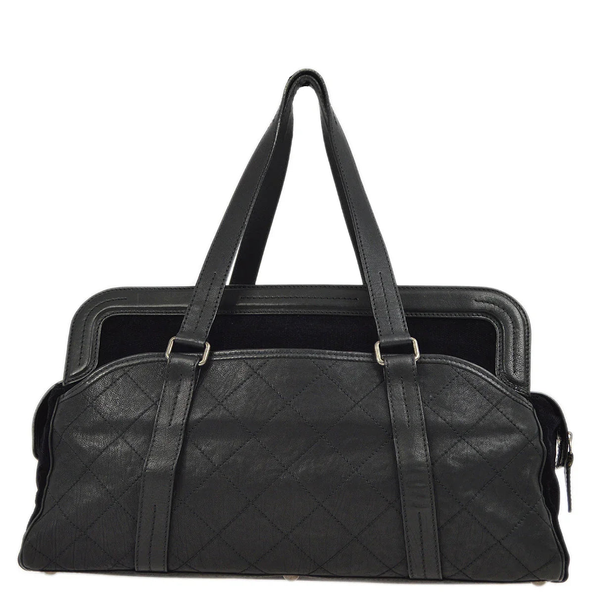 Chanel 2006-2008 Black Mademoiselle Lock Tote Bag