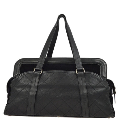 Chanel 2006-2008 Black Mademoiselle Lock Tote Bag