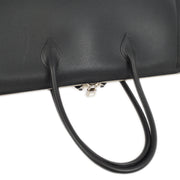 Hermes 2006 Black Vache Liegee Paris Bombay 50 Handbag