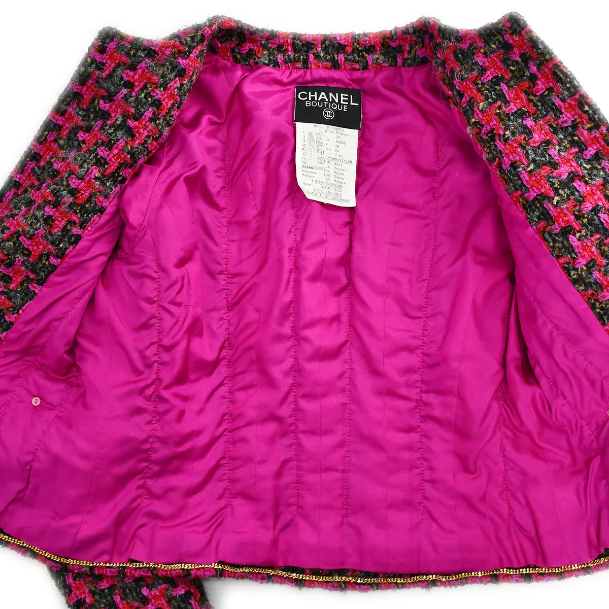 Chanel 1994 Open Front Jacket Skirt Suit #38