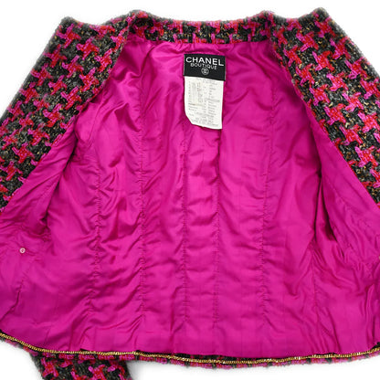 Chanel 1994 Open Front Jacket Skirt Suit #38
