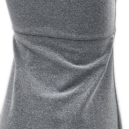 Chanel V-neck Sleeveless Dress Gray