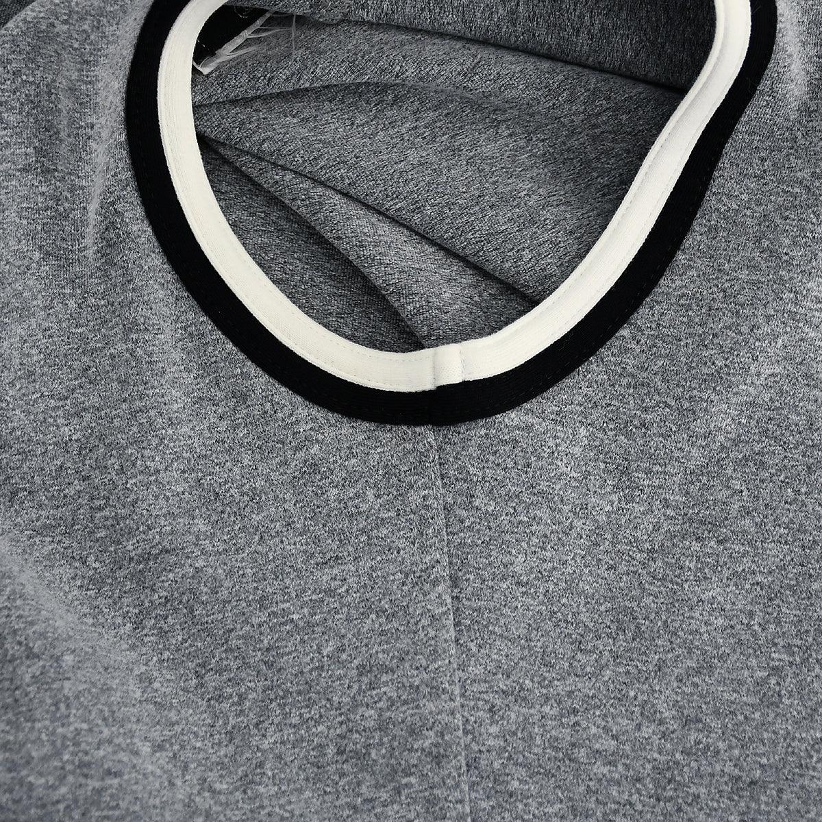 Chanel V-neck Sleeveless Dress Gray