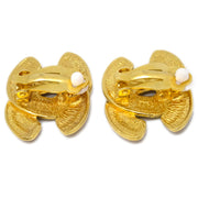 Chanel CC Earrings Clip-On Gold 2459