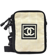 Chanel 2003-2004 Beige Travel Sport Line Shoulder Bag