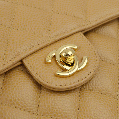 Chanel 2003-2004 Caviar Mini Classic Square Flap Bag 17