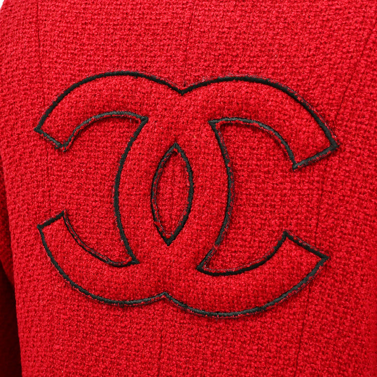 Chanel Double Breasted Jacket Red 29 #40