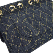 Chanel 2005-2006 Denim Medium Chain Shoulder Bag