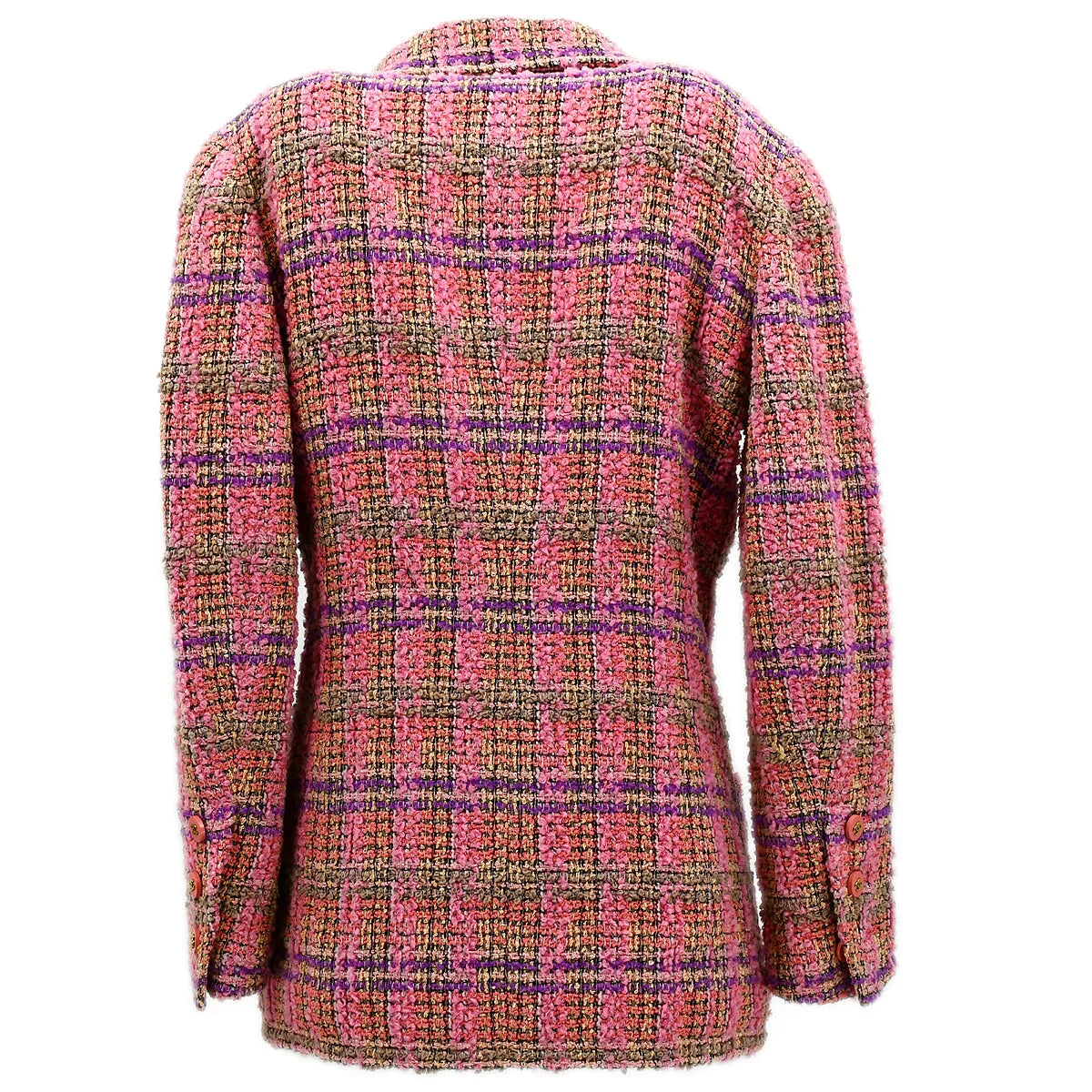 ツインキャット　ジャガードブランケット　ピンク Chanel Fall 1994 single-breasted tweed boucle jacket #40
