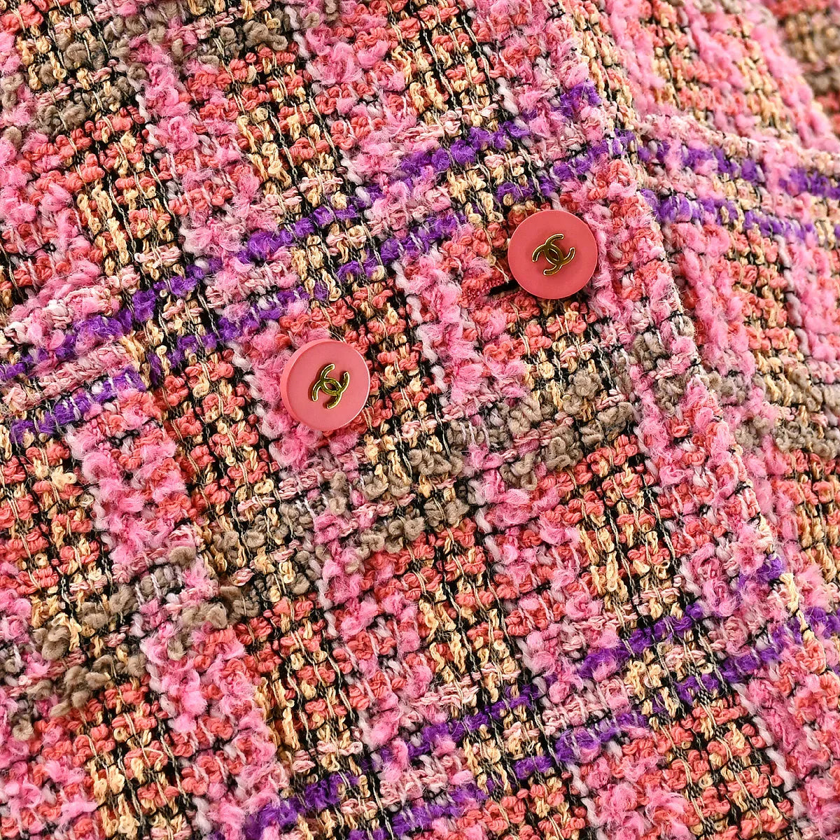 Chanel Fall 1994 single-breasted tweed boucle jacket #40