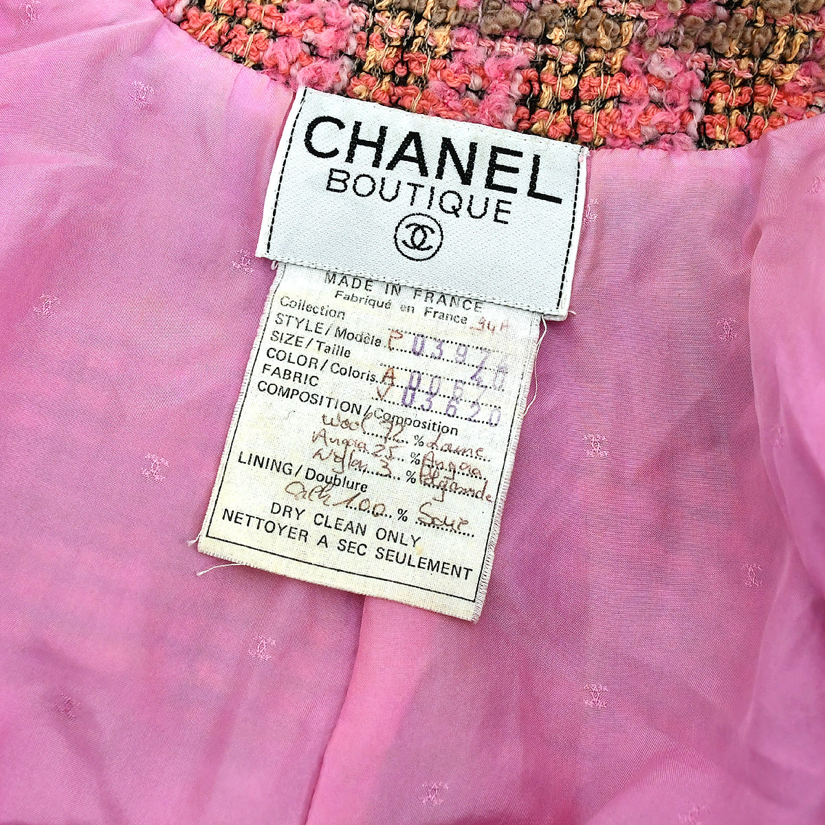 ツインキャット　ジャガードブランケット　ピンク Chanel Setup Suit Jacket Skirt Pink 94A #44 192247 | eBay