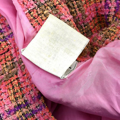 Chanel Fall 1994 single-breasted tweed boucle jacket #40