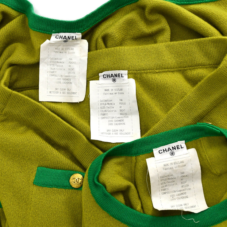 Chanel Fall 1994 cashmere three-piece set #40