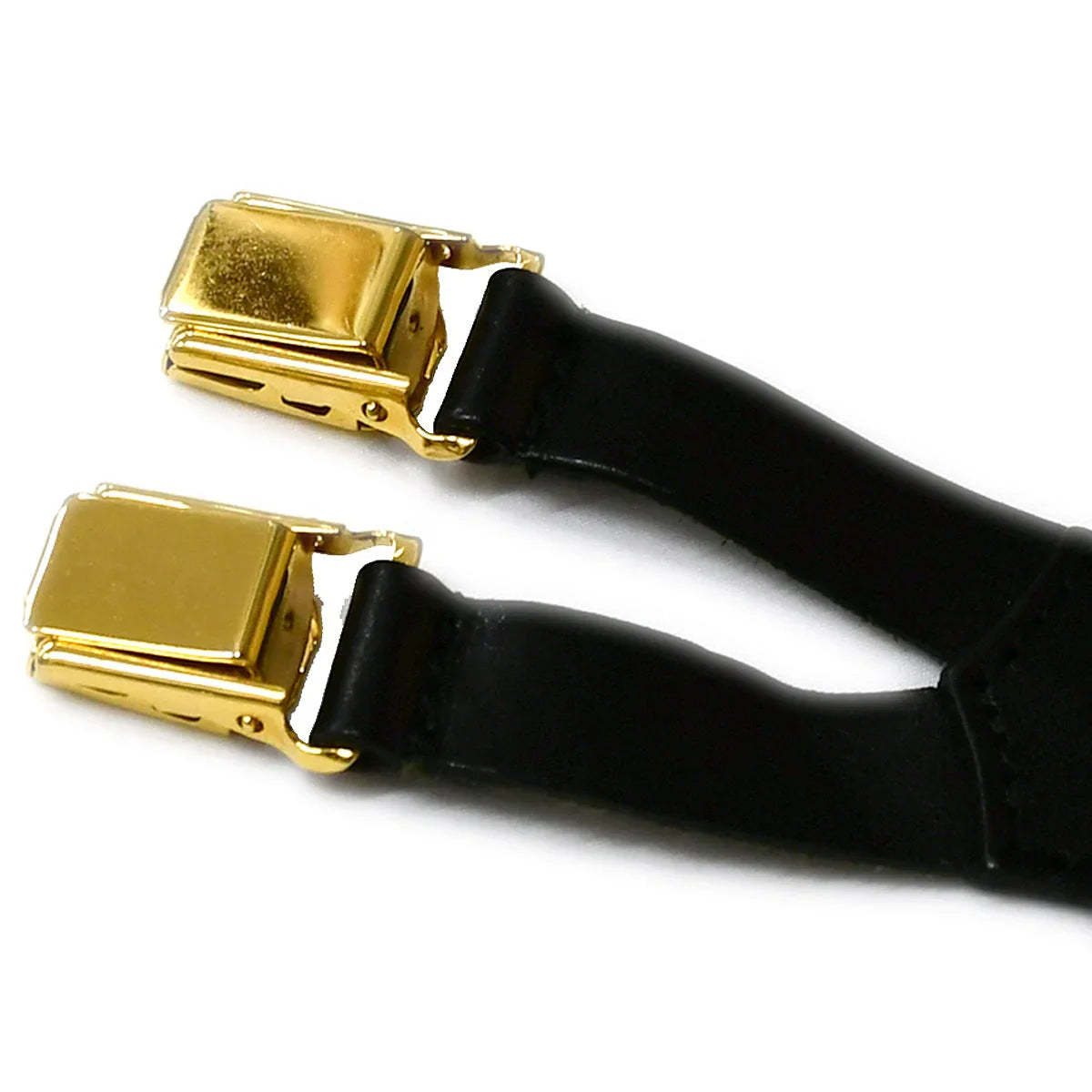 Chanel Logo Suspenders Beige