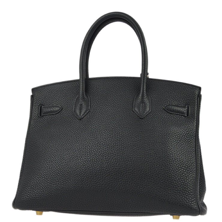 Hermes 2003 Black Togo Birkin 30 Handbag