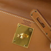 Hermes Natural Chamonix Kelly 28 Sellier 2way Shoulder Handbag