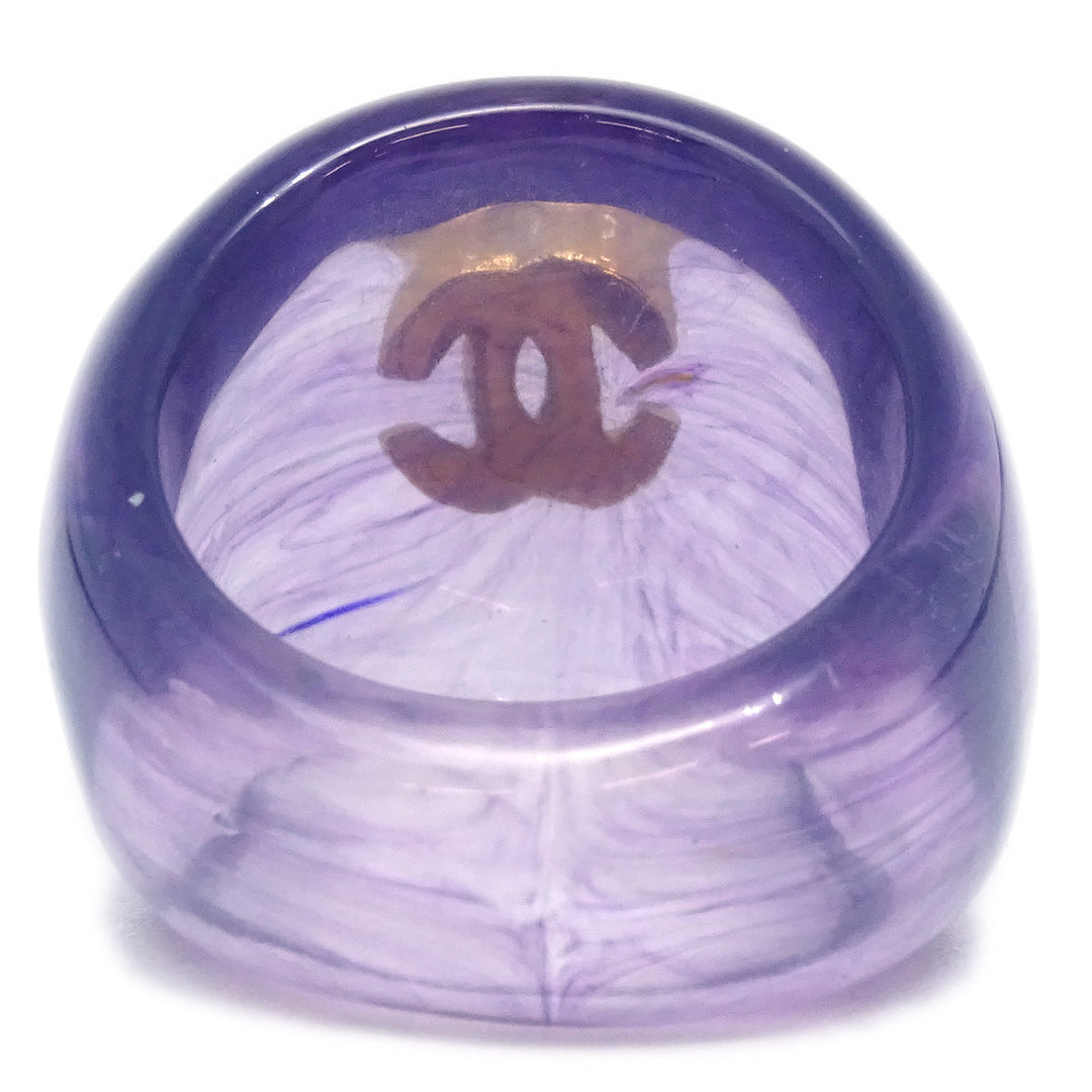上品な華やかさを演出【CHANEL】パープルストーンネックレス Chanel Ring Purple #54 #14 – AMORE Vintage Tokyo