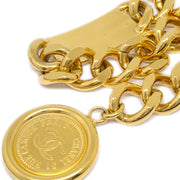 Chanel Medallion Chain Belt Gold Small Good