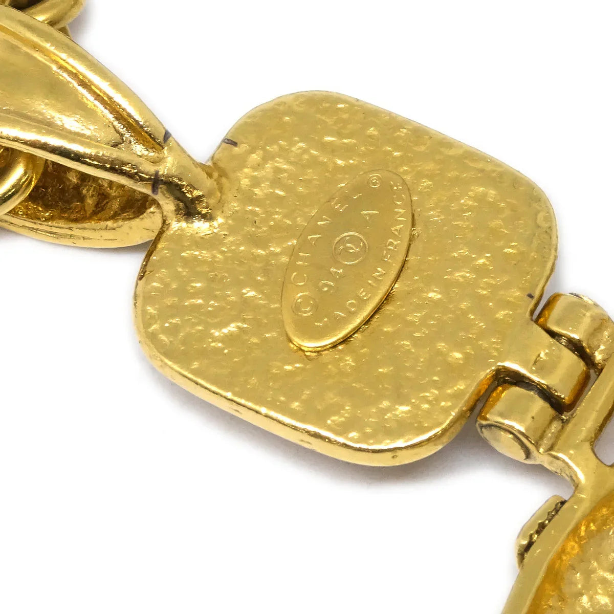 Chanel Gripoix Gold Chain Pendant Necklace 94A